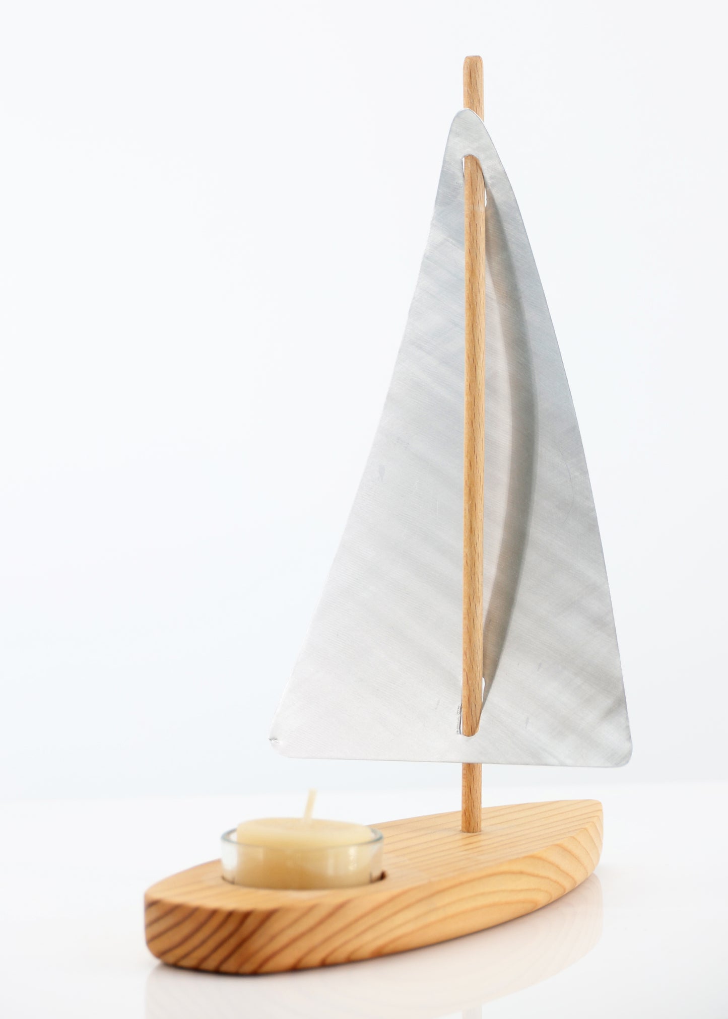 Holz-Kerzenschiff - Nicht schwimmfähig