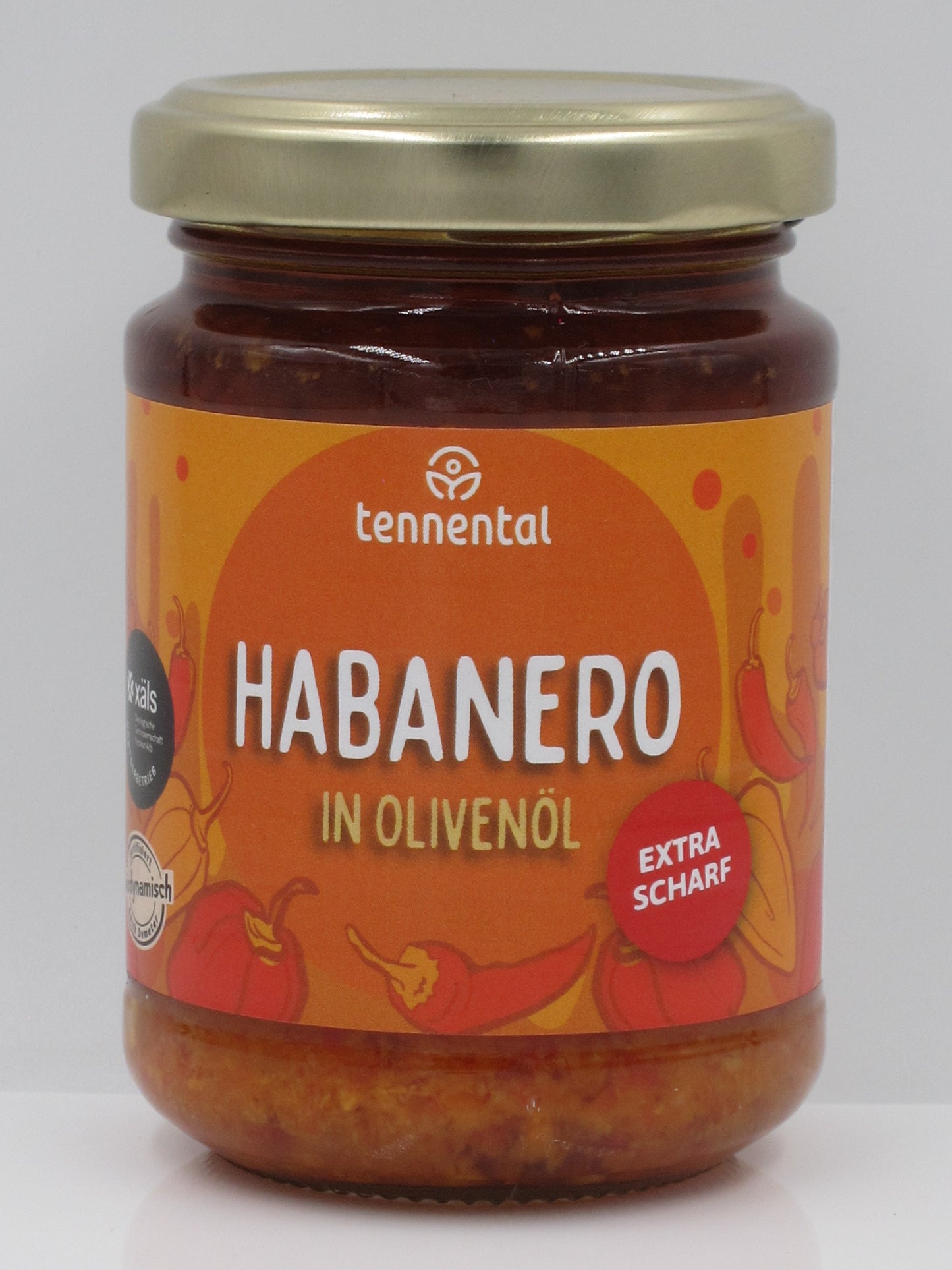 Habanero in Olivenöl demeter 170g extra Scharf