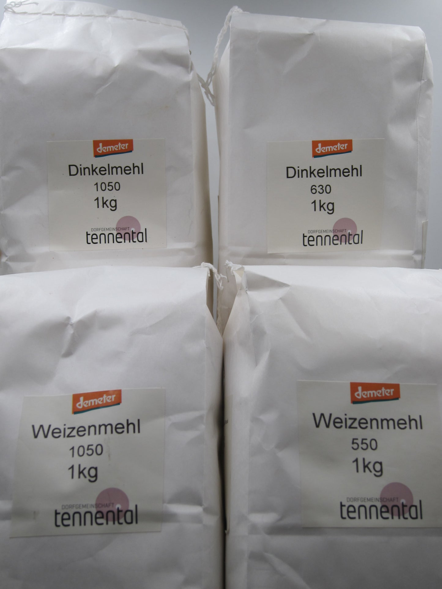 Weizenmehl Type 550 demeter - 1kg-Tüte