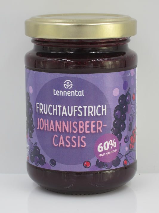 Fruchtaufstrich Johannisbeer-Cassis demeter 200g