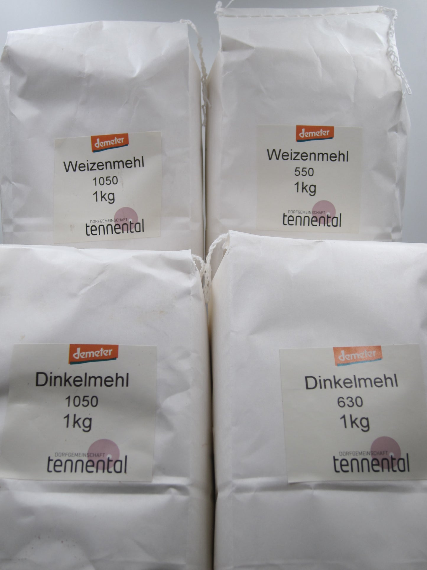 Dinkelmehl Type 1050 demeter - 1kg-Tüte